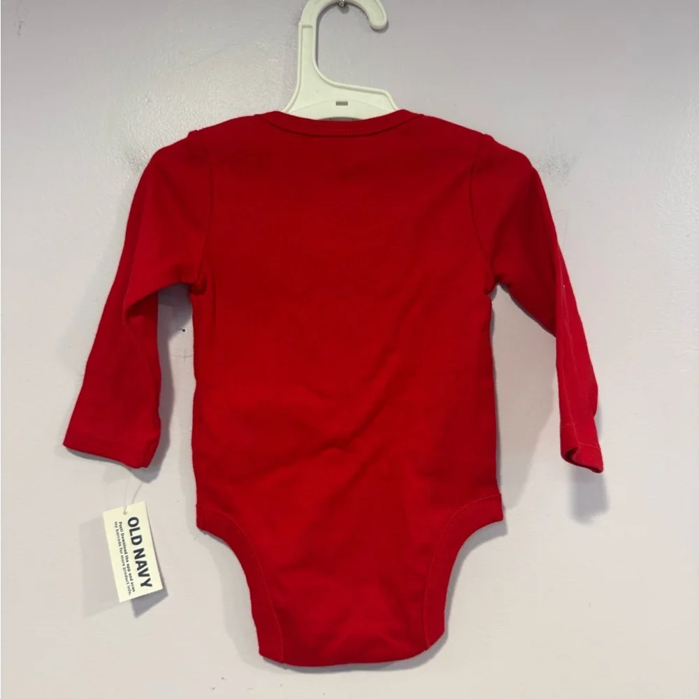 Red NWT Old Navy First Christmas‎ Magic bodysuit